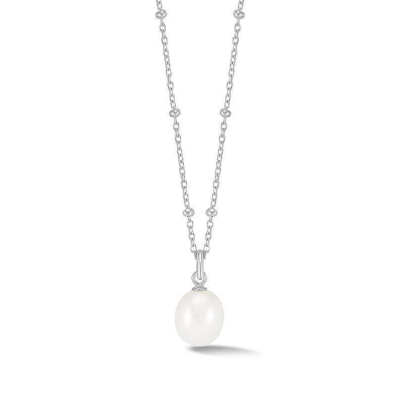    PLP40-S-WP-Dower-and-Hall-Sterling-Silver-Timeless-Adjustable-8mm-Oval-White-Pearl-Pendant