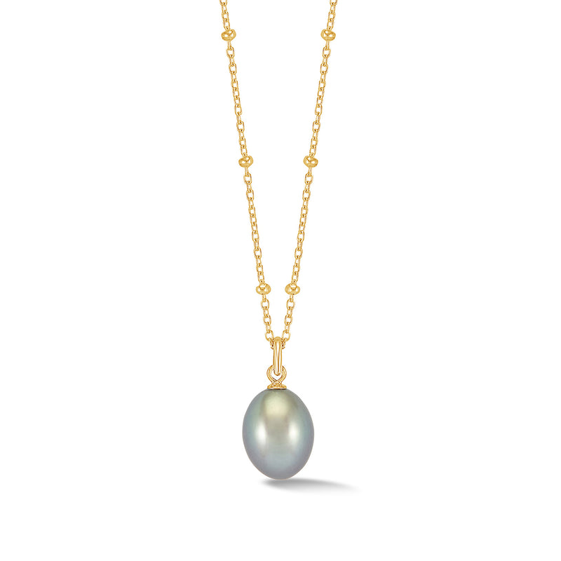 PLP41-V-DGP-Dower-and-Hall-Yellow-Gold-Vermeil-Timeless-Adjustable-10mm-Oval-Dove-Grey-Pearl-Pendant