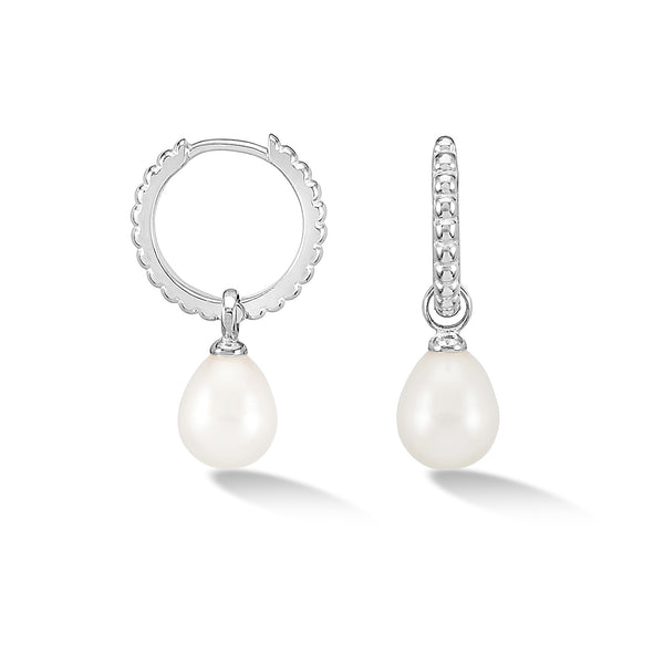 SCDE10-S-WP-Dower-and-Hall-Sterling-Silver-Timeless-Oval-Pearl-Charm-Hoops