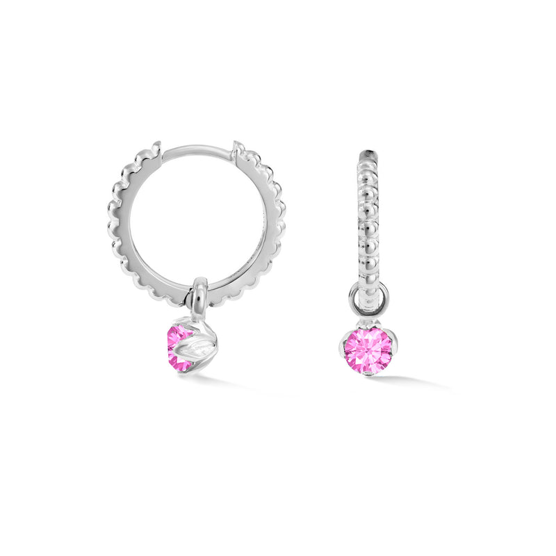 Pink Tourmaline Orissa Hoops