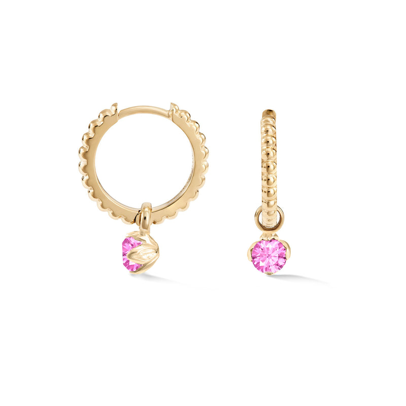 Pink Tourmaline Orissa Hoops