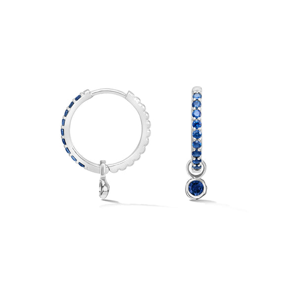    SCDE3-S-BSAPP-Dower-and-Hall-Sterling-Silver-Blue-Sapphire-Dewdrop-Charm-Hoops