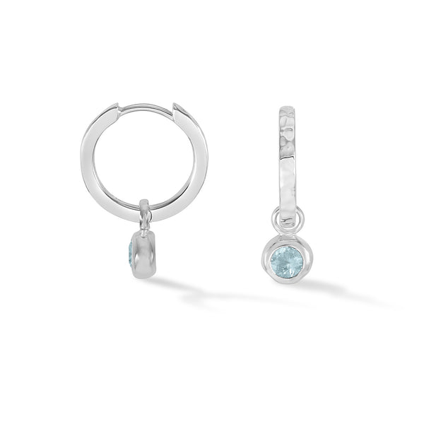 SCDE5-S-AQUA-Dower-and-Hall-Sterling-Silver-Aquamarine-Hammered-Huggie-Hoops