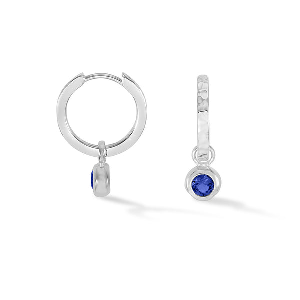 SCDE5-S-BSAPP-Dower-and-Hall-Sterling-Silver-Blue-Sapphire-Hammered-Huggie-Hoops