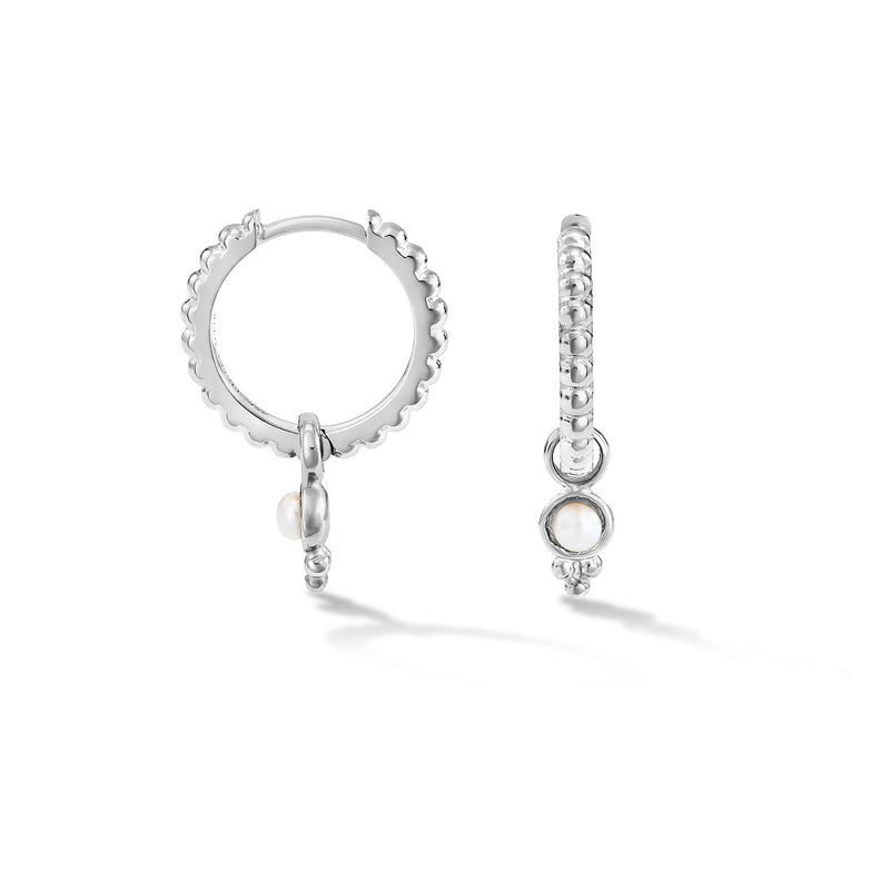 SCDE6-S-Dower-and-Hall-Sterling-Silver-Timeless-Dotty-Hoops-with-Pearl-Drop