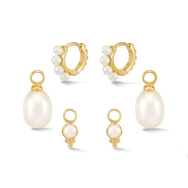 SCE100-V-Dower-and-Hall-Yellow-Gold-Vermeil-Timeless-Pearl-Hoops-Set