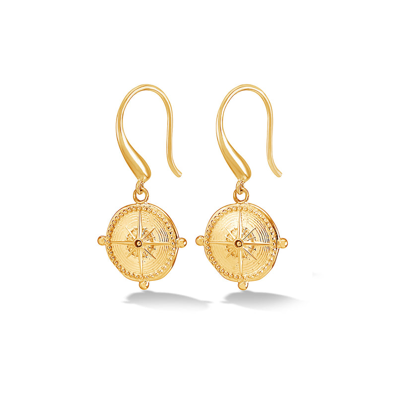 SCE14-V-Dower-and-Hall-Yellow-Gold-Vermeil-True-North-Drop-Earrings