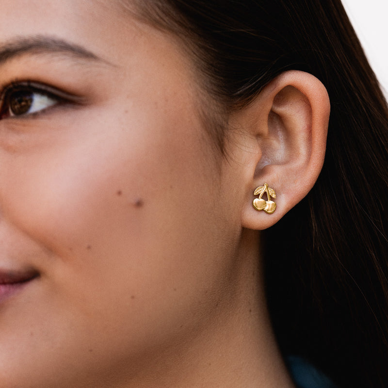 NTE62-V-Dower-and-Hall-Yellow-Gold-Vermeil-Cherry-Narrative-Studs-1