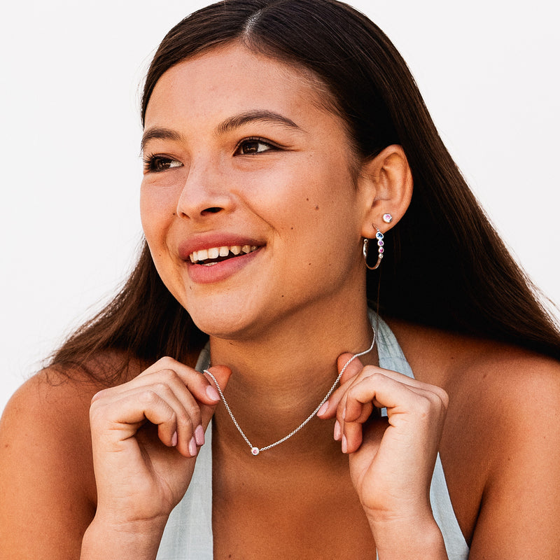 'Twilight' Tutti Frutti Hoop Earrings