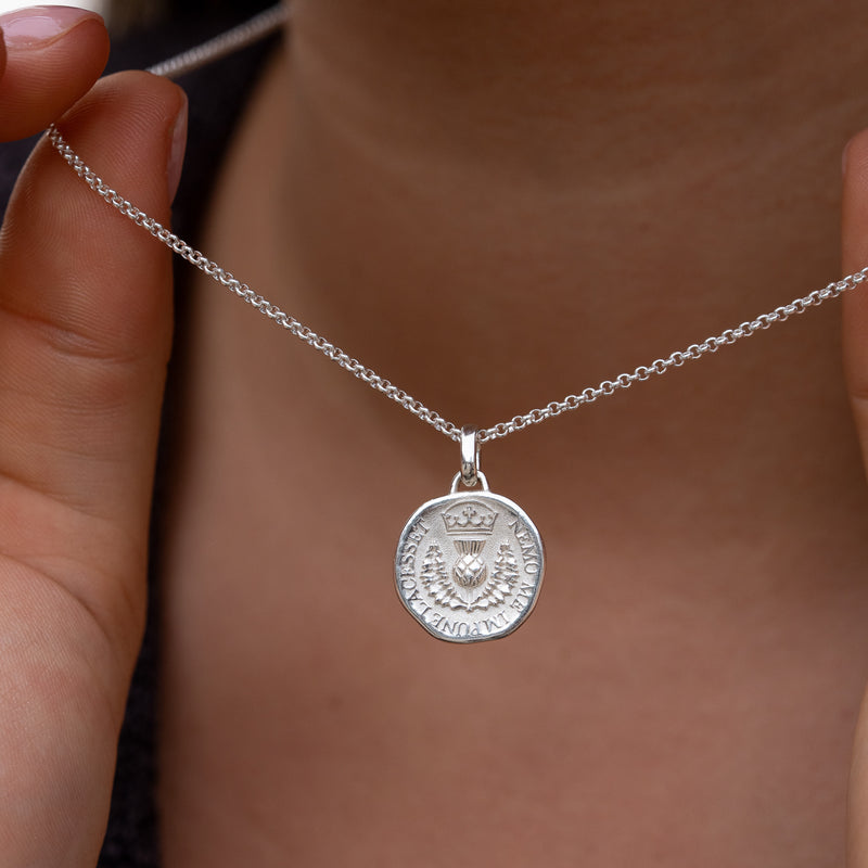 Scottish Bawbee Coin Talisman Necklace