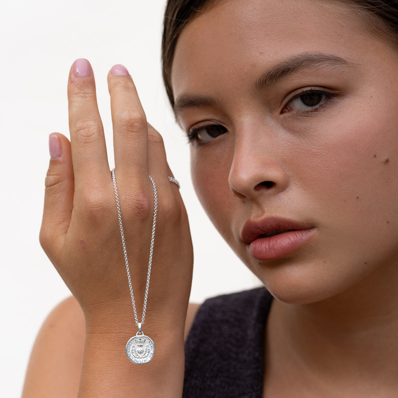 Scottish Bawbee Coin Talisman Necklace