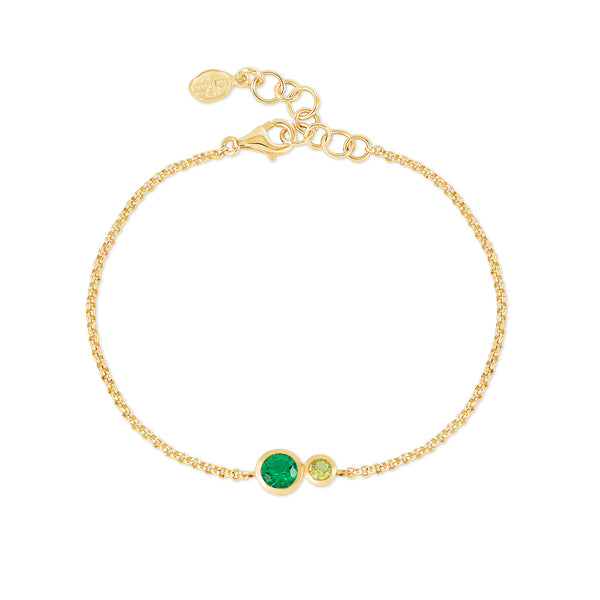 TFB35-V-GG-PERI-Dower-and-Hall-Yellow-Gold-Vermeil-Greens-Tutti-Frutti-Duo-Chain-Bracelet