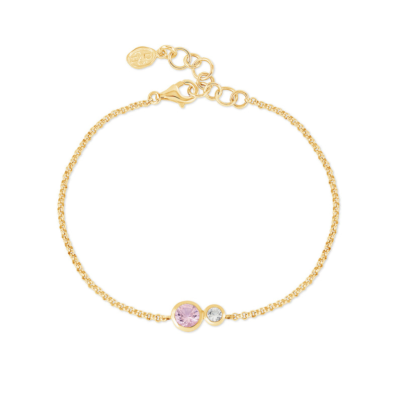 'Rose' Tutti Frutti Duo Chain Bracelet