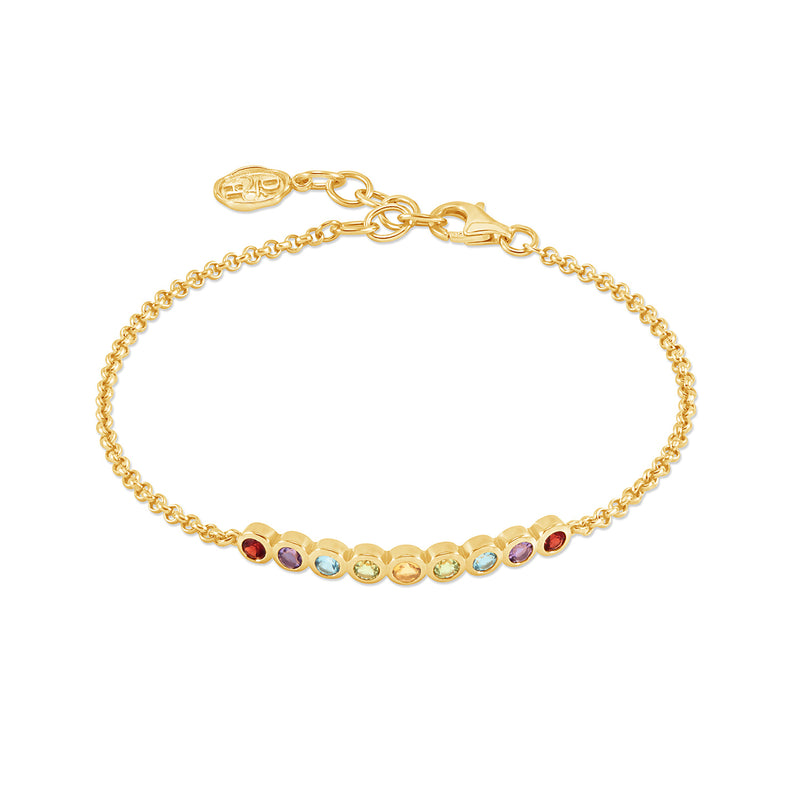 TFB52-V-MULTI-Dower-and-Hall-Yellow-Gold-Vermeil-Tutti-Frutti-Bar-Bracelet
