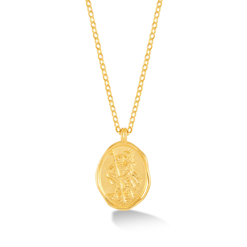 Mini St Christopher Necklace | Posh Totty Designs