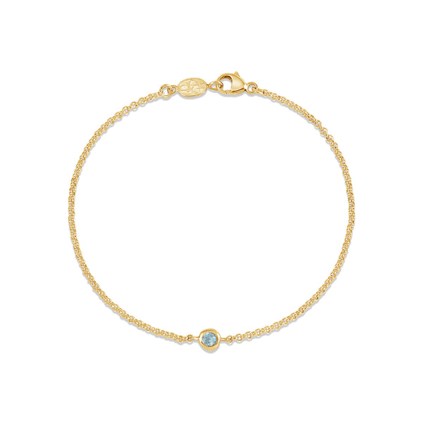 TWB3-V-AQUA-Dower-and-Hall-Yellow-Gold-Vermeil-Single-Aquamarine-Dewdrop-Chain-Bracelet