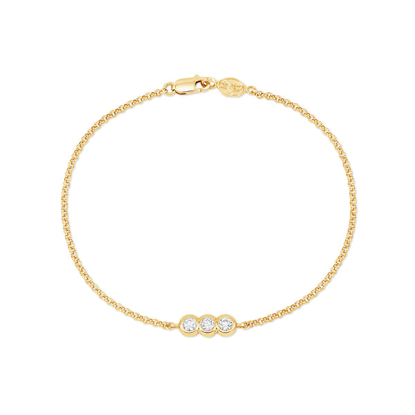 TWB33-9Y-DIA-Dower-and-Hall-9k-Yellow-Gold-Round-Trio-3mm-Diamond-Dew-Chain-Bracelet