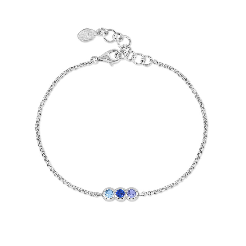'Blues' Tutti Frutti Chain Bracelet