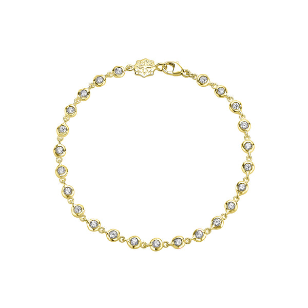 Array White Sapphire Line Bracelet