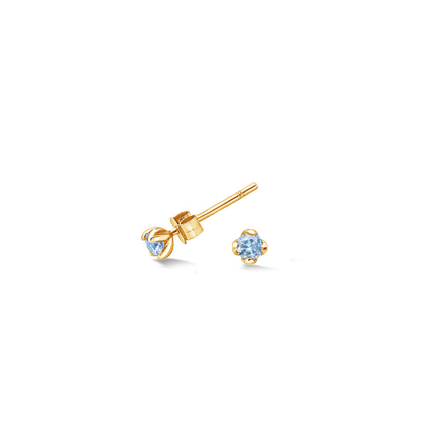 TWE13-V-AQUA-Dower-and-Hall-Yellow-Gold-Vermeil-3mm-Aquamarine-Orissa-Studs