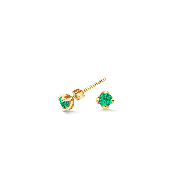 TWE14-V-GG-Dower-and-Hall-Yellow-Gold-Vermeil-4mm-Green-Garnet-Orissa-Studs