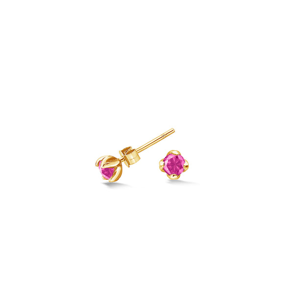 TWE14-V-PT-Dower-and-Hall-Yellow-Gold-Vermeil-4mm-Pink-Tourmaline-Orissa-Studs