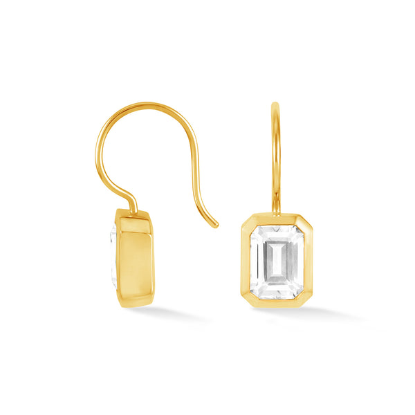 TWE33-V-WT-Dower-and-Hall-Yellow-Gold-Vermeil-Octagon-White-Topaz-Earrings