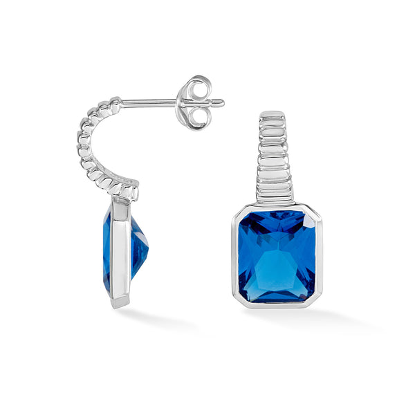 TWE34-S-COBALT-Dower-and-Hall-Sterling-Silver-Cobalt-Blue-Octagon-Humbug-Earrings