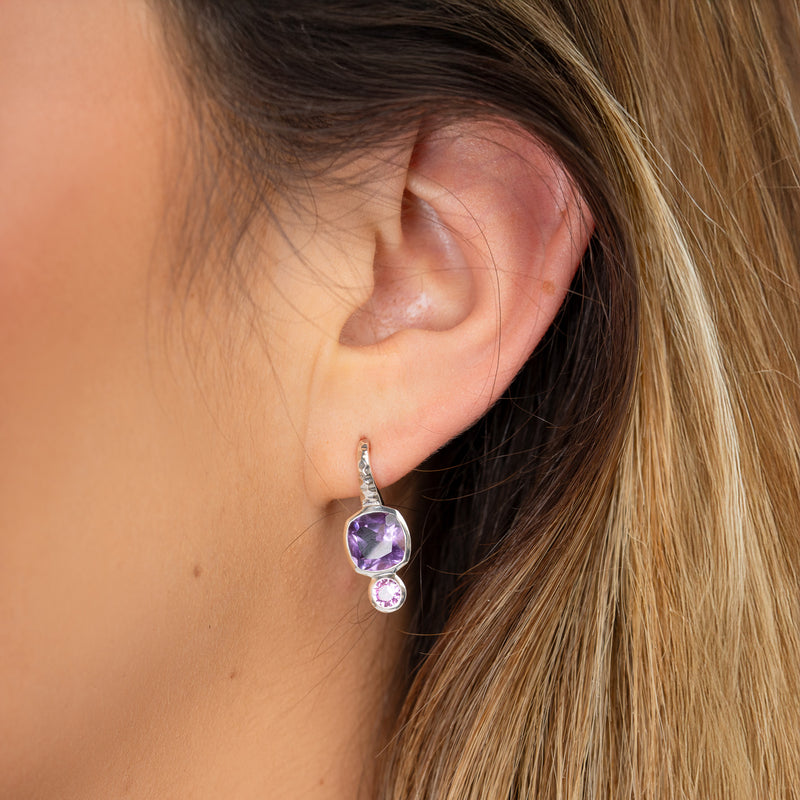 TWE35-S-AME-Dower-and-Hall-Sterling-Silver-Amethyst-Hammered-Hoop-Earrings-1