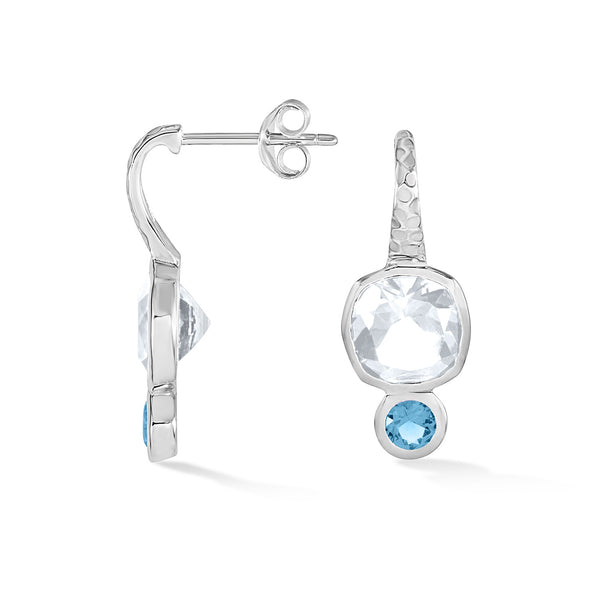 TWE35-S-WT-Dower-and-Hall-Sterling-Silver-White-Topaz-Hammered-Hoop-Earrings