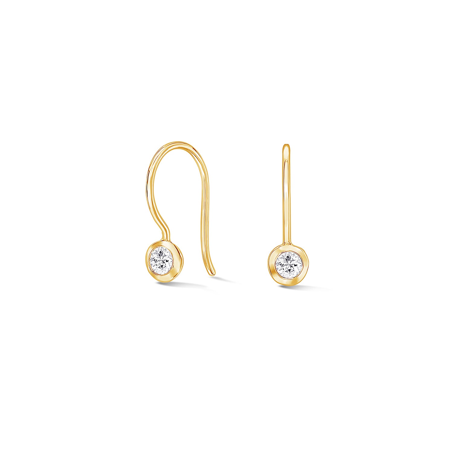 Sapphire Dewdrop Earrings Sterling Silver or Gold Vermeil