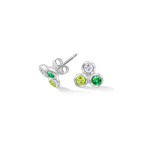 TWE60-S-GREENS-Dower-and-Hall-Sterling-Silver-Greens-Array-Trio-Studs
