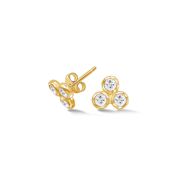    TWE60-V-WT-Dower-and-Hall-Yellow-Gold-Vermeil-White-Topaz-Array-Trio-Studs