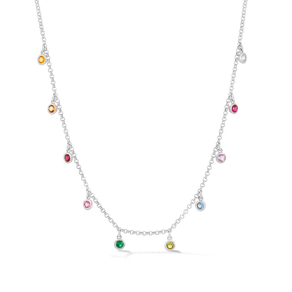 TWN43-S-MULTI-Dower-and-Hall-Sterling-Silver-Mixed-Gemstone-Array-Chain-Necklace