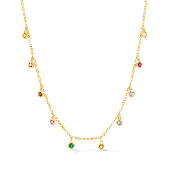 TWN43-V-MULTI-Dower-and-Hall-Yellow-Gold-Vermeil-Mixed-Gemstone-Array-Chain-Necklace