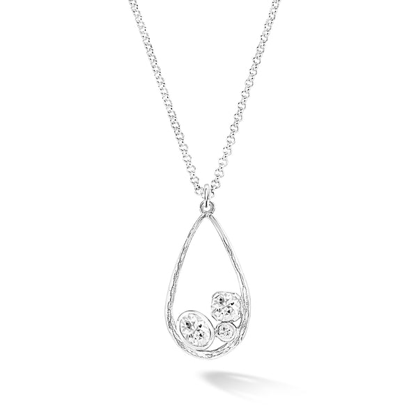     TWP65-S-WT-Dower-and-Hall-Sterling-Silver-White-Topaz-Teardrop-Orissa-Pendant