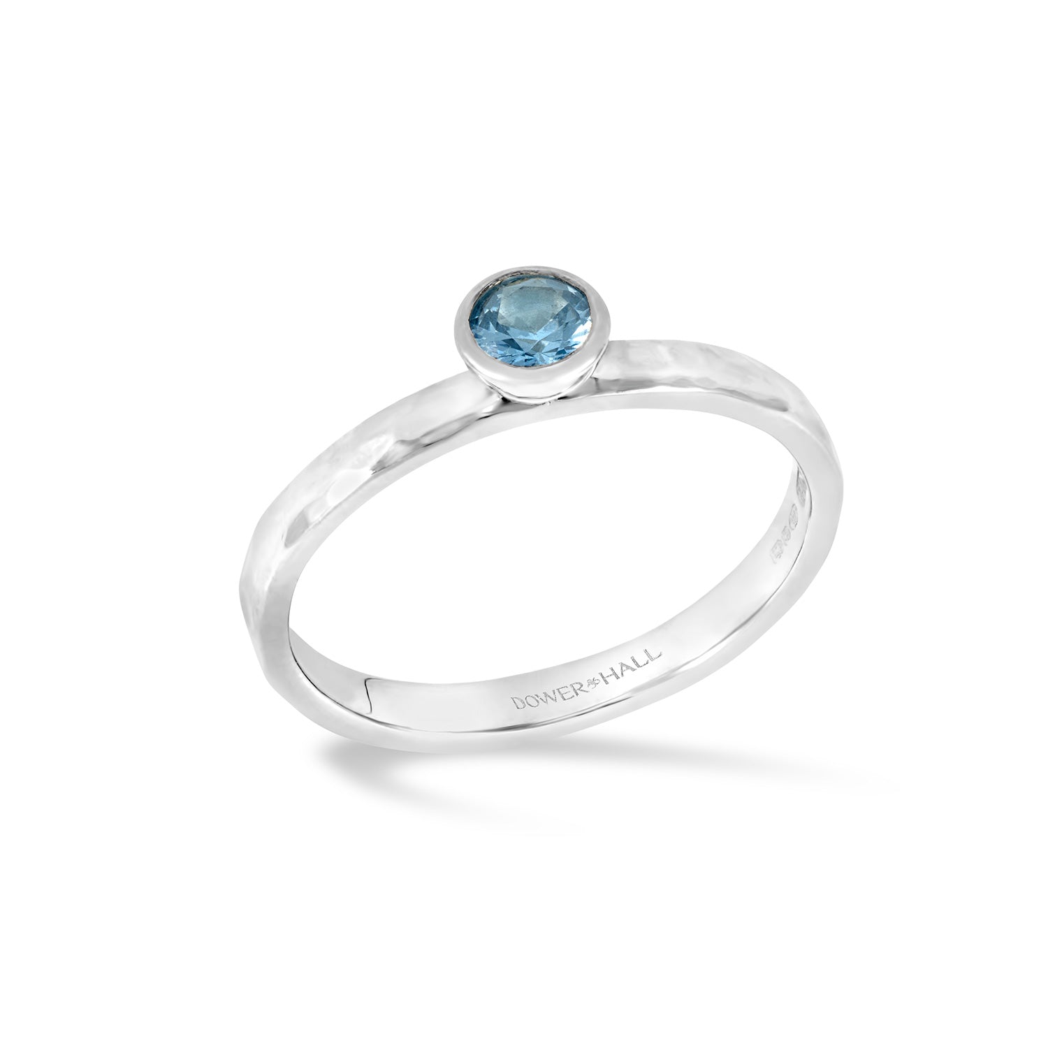 4mm Topaz Hammered Twinkle™ Ring