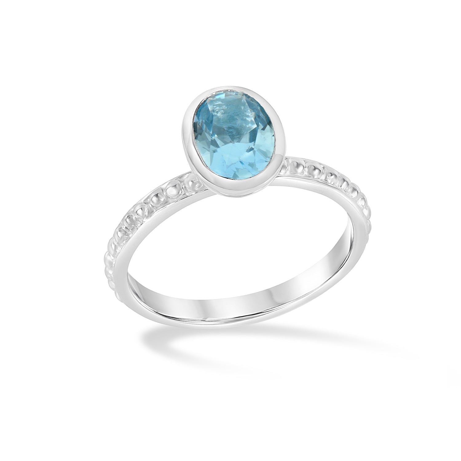 Topaz Oval Granular Dotty Twinkle™ Ring