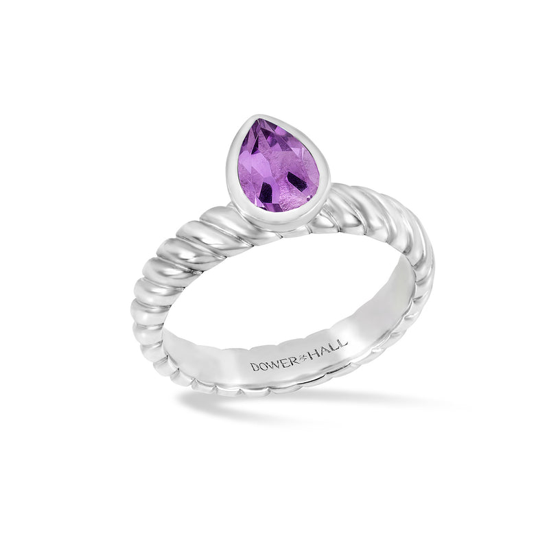 TWR87-S-AME-Dower-and-Hall-Sterling-Silver-Amethyst-Pear-Twist-Twinkle-Ring-1