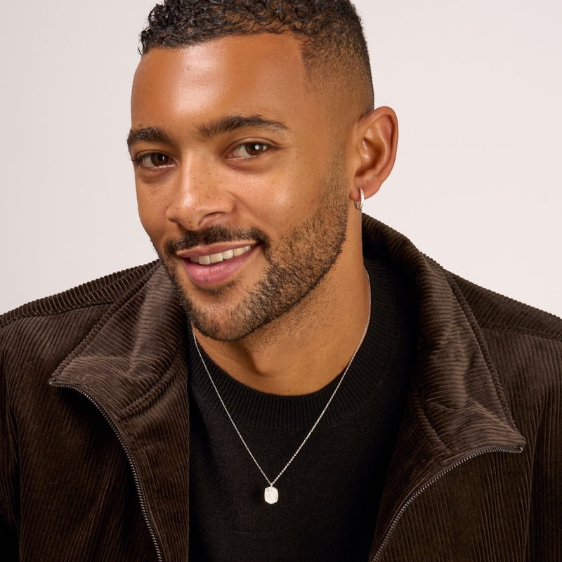 Men's 9k Gold St. Christopher Tiny Talisman Necklace