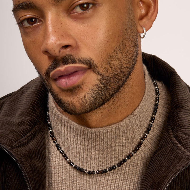 Men's Mixed Black Onyx Necklace