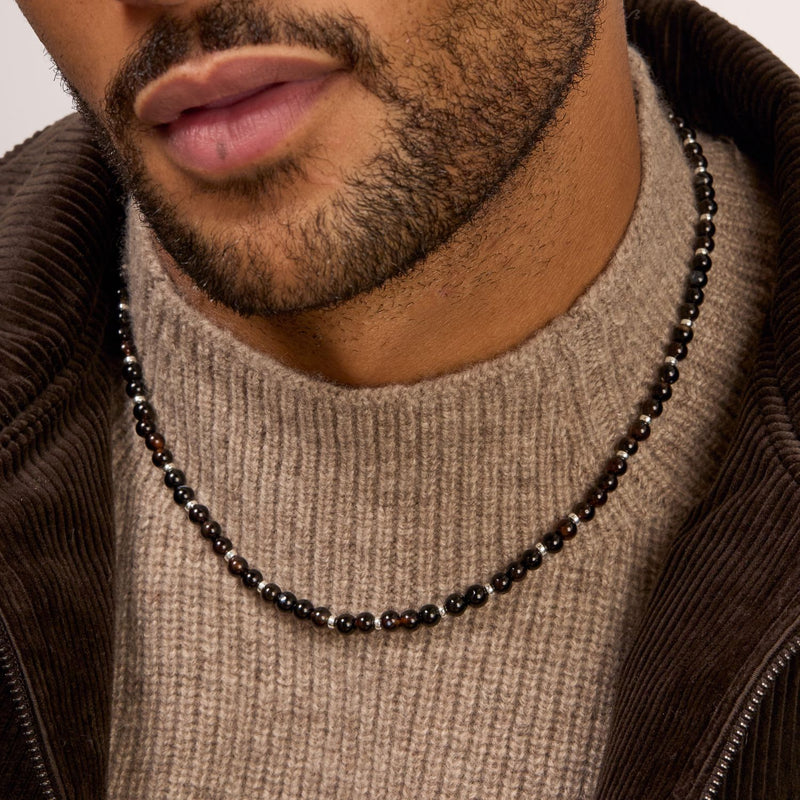 Men's Mixed Black Onyx Necklace