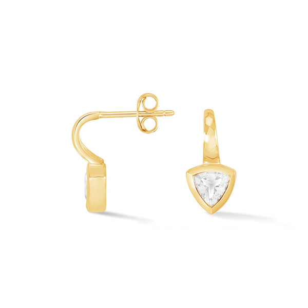 White Topaz Trillion Tutti Frutti Earrings