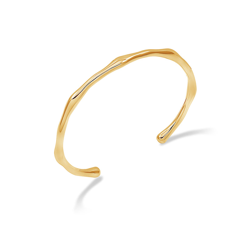     WFB1-V-Dower-and-Hall-Yellow-Gold-Vermeil-Waterfall-Torque-Bangle-1