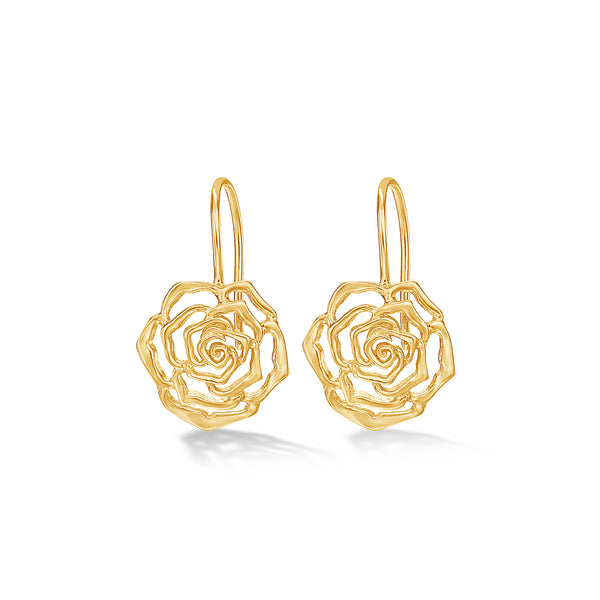 WRE24-V-Dower-and-Hall-Yellow-Gold-Vermeil-14mm-Wild-Rose-Flower-Drop-Earrings
