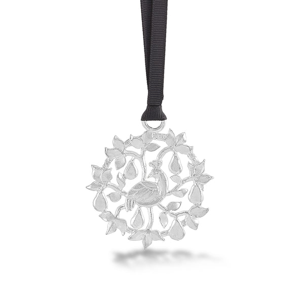XC2009-P-Dower-and-Hall-Silver-Plated-Pewter-Partridge-in-a-Pear-Tree-Christmas-Decoration-2009-1
