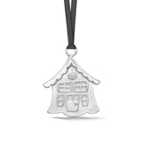    XC2014-P-Dower-and-Hall-Silver-Plated-Pewter-Advent-House-Christmas-Decoration-2014