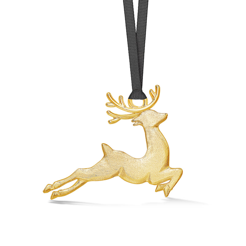     XC2014R-G-Dower-and-Hall-Gilded-Reindeer-Christmas-Decoration-2014