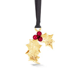     XC2022-G-Dower-and-Hall-Gilded-Pewter-Holly-Christmas-Decoration-2022