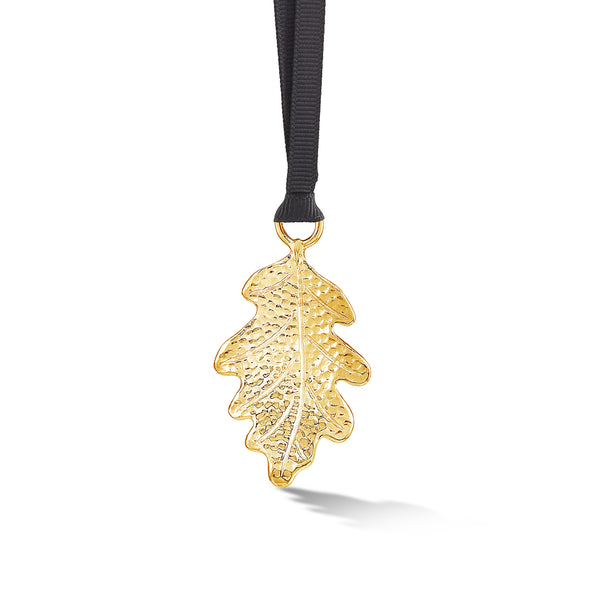     XC2022-OAKLEAF-G-Dower-and-Hall-Gilded-Pewter-Oak-Leaf-Christmas-Decoration-2022